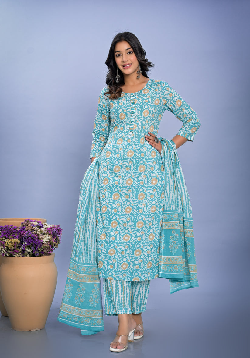Sequin Embroidered Pure Cotton Kurtas